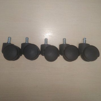 Колеса для крісел нейлон стандарт 11мм (5 шт.) 00165 фото